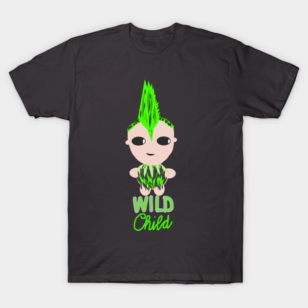 Punk Rock Baby- Wild Child T-Shirt by Chelsearayne